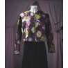 chaqueta jacquard flores