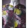 chaqueta jacquard flores