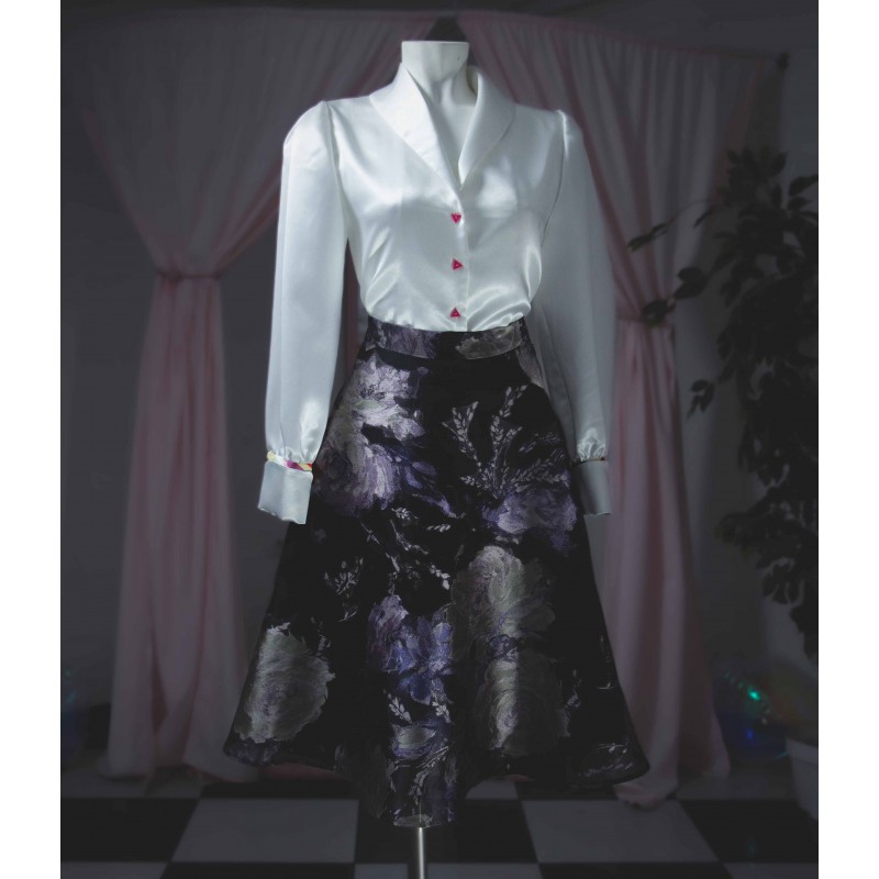 falda estampada flores