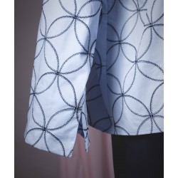 Camisa bordada círculos