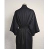kimono negro con pedrería