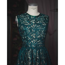 Vestido verde de encaje