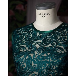 Vestido verde de encaje