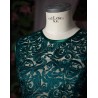 Vestido verde de encaje