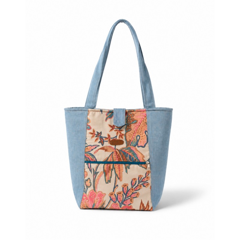 bolso vaquero flores