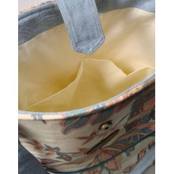 bolso vaquero flores