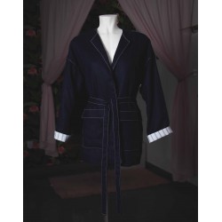 chaqueta cruzada vaquera