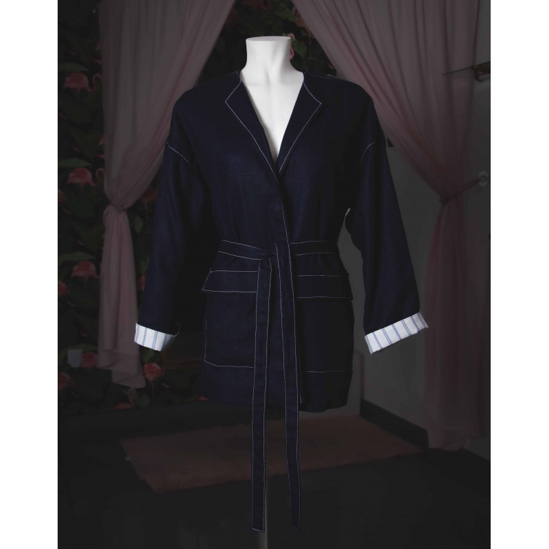 chaqueta cruzada vaquera