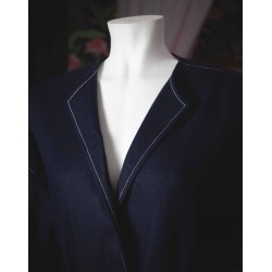 chaqueta cruzada vaquera