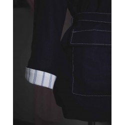 chaqueta cruzada vaquera