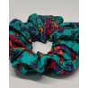 scrunchie azul de flores