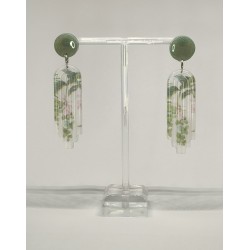 pendientes verde