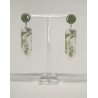 pendientes verde