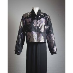 chaqueta de jacquard flores
