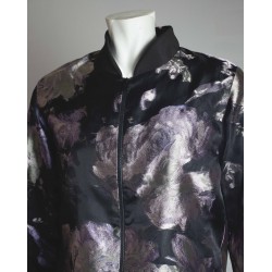 chaqueta de jacquard flores