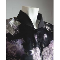 chaqueta de jacquard flores