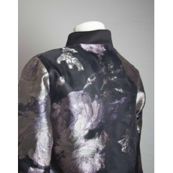 chaqueta de jacquard flores