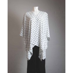 blusa blanco roto con lazos