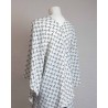 blusa blanco roto con lazos