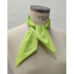 pañuelo vichy verde fluor