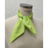 pañuelo vichy verde fluor