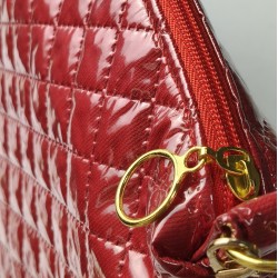 bolso charol rojo