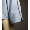 Camisa de algodón azul
