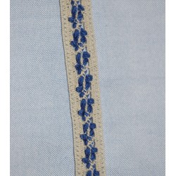 Camisa de algodón azul