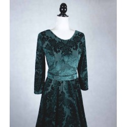 Conjunto verde brocado